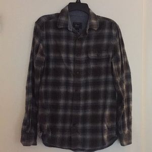 Gray/blue flannel